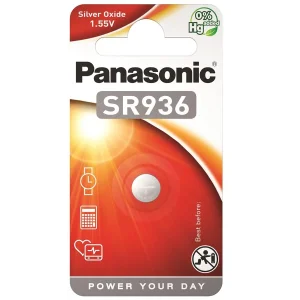 Батарейка Panasonic срібло-цинкова SR936(394 V394 D394) блістер 1 шт. SR-936EL/1B UA